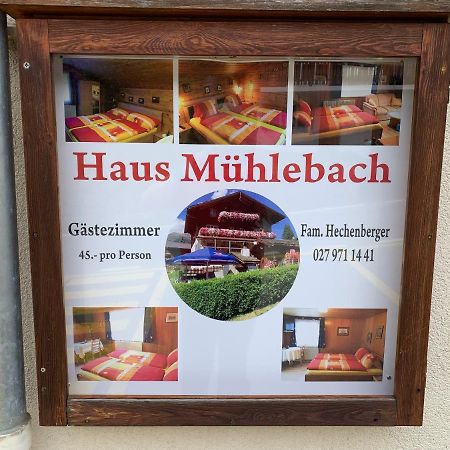 Hotel Haus Muehlebach Ernen Εξωτερικό φωτογραφία